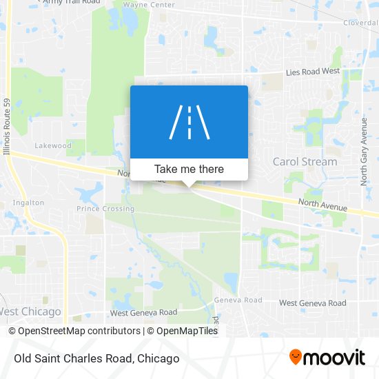 Old Saint Charles Road map