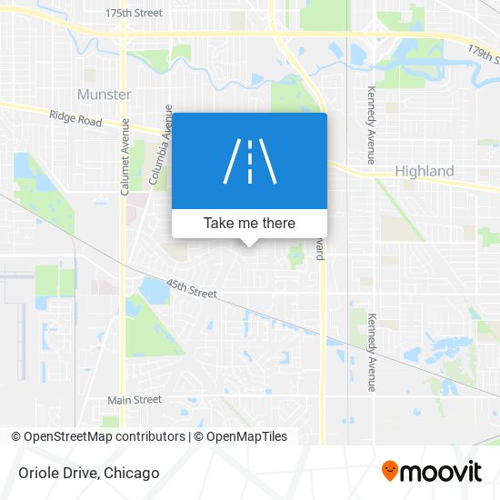 Oriole Drive map