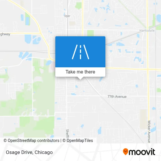 Osage Drive map