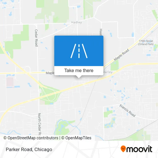 Parker Road map