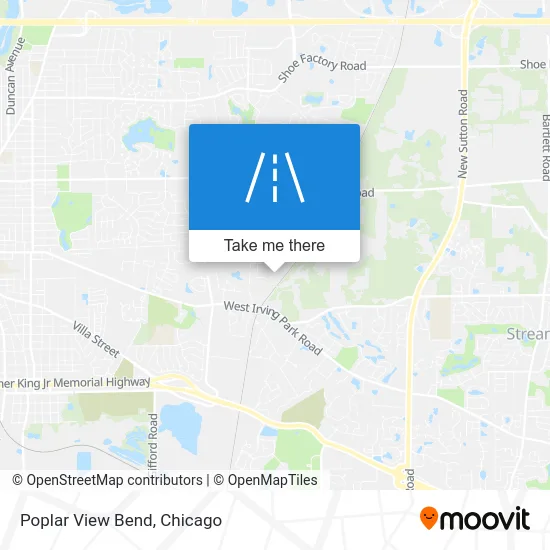 Poplar View Bend map