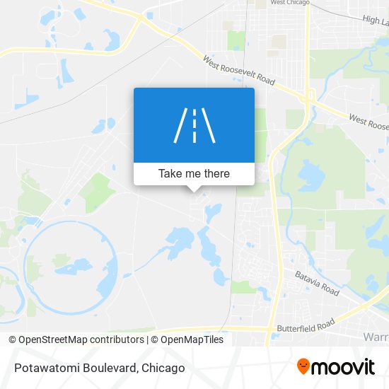 Potawatomi Boulevard map