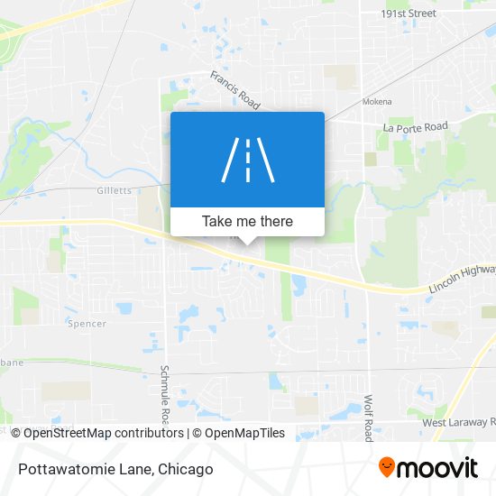 Mapa de Pottawatomie Lane