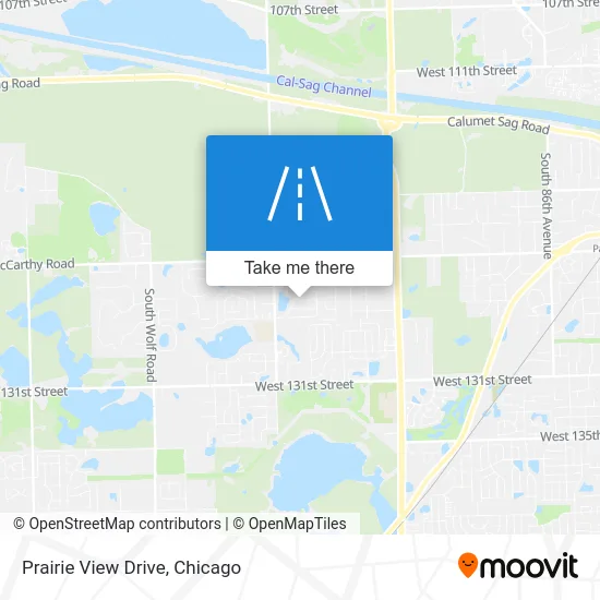 Prairie View Drive map