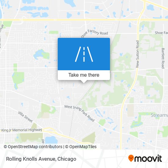 Rolling Knolls Avenue map