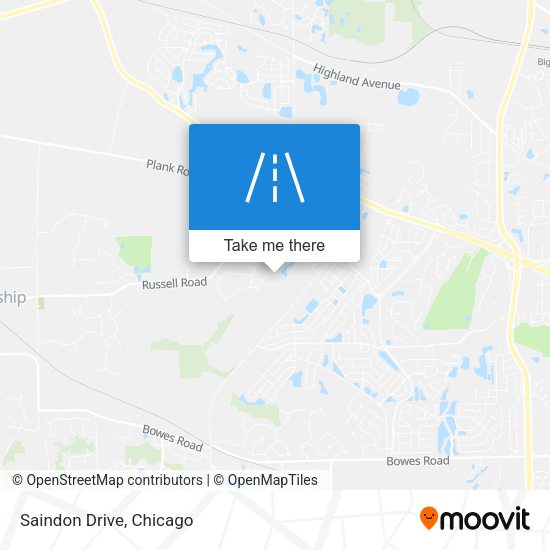 Mapa de Saindon Drive