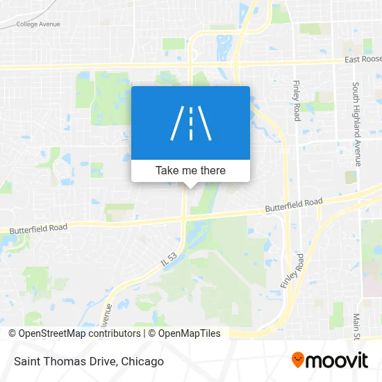 Saint Thomas Drive map