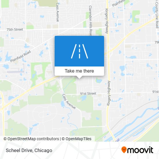 Scheel Drive map