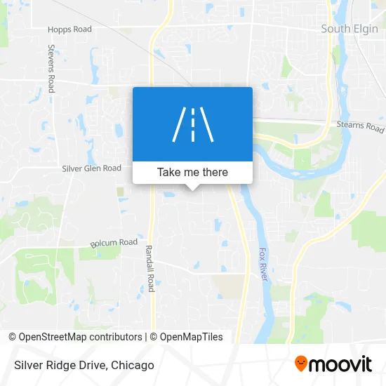 Silver Ridge Drive map