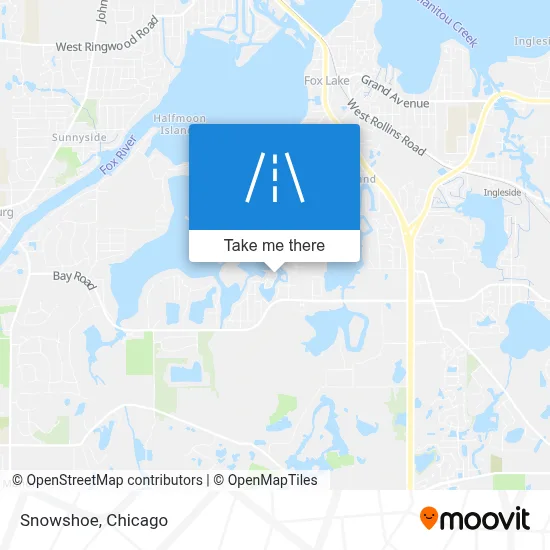 Snowshoe map