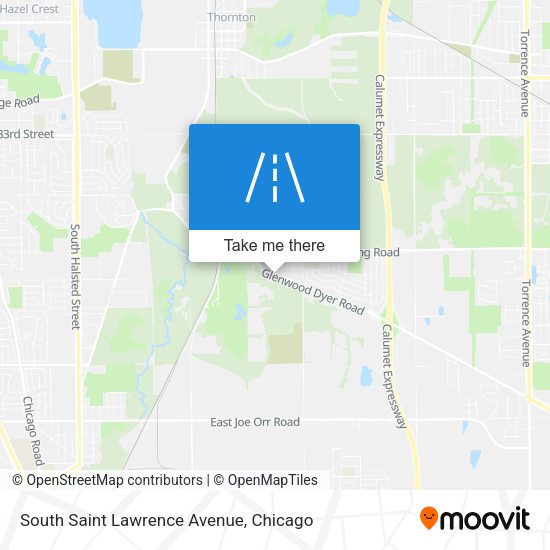 South Saint Lawrence Avenue map