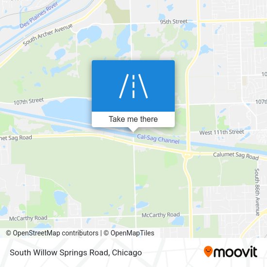 South Willow Springs Road map