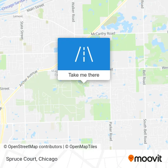 Spruce Court map
