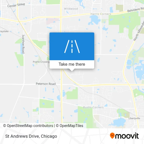 St Andrews Drive map