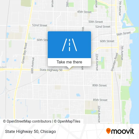 State Highway 50 map