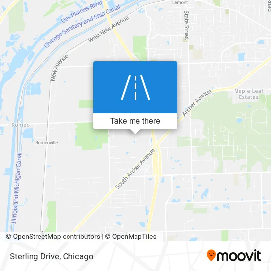 Sterling Drive map