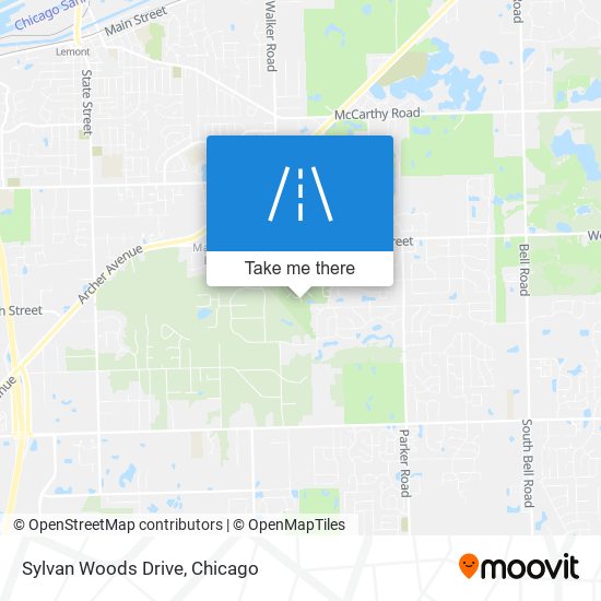 Sylvan Woods Drive map