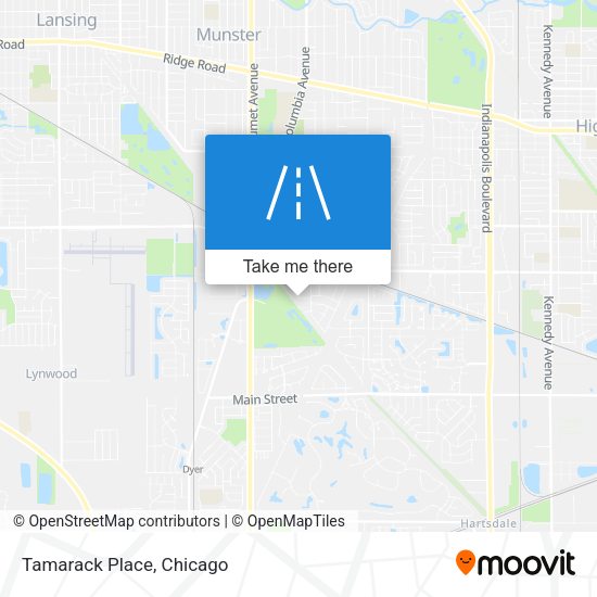 Tamarack Place map