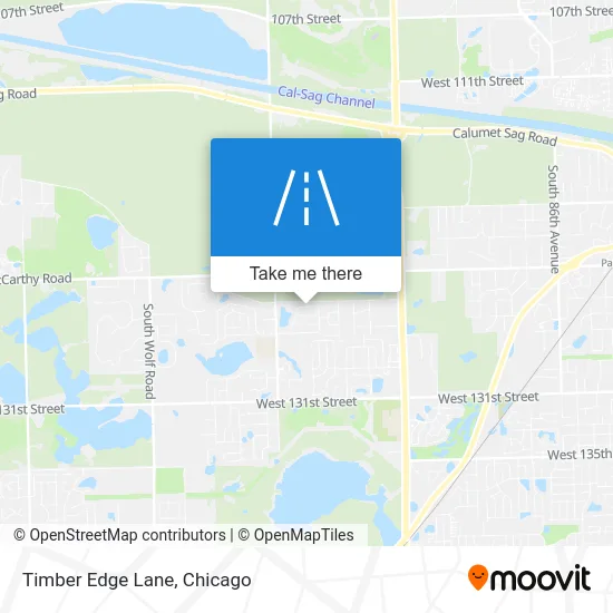 Timber Edge Lane map