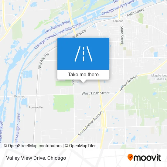 Valley View Drive map