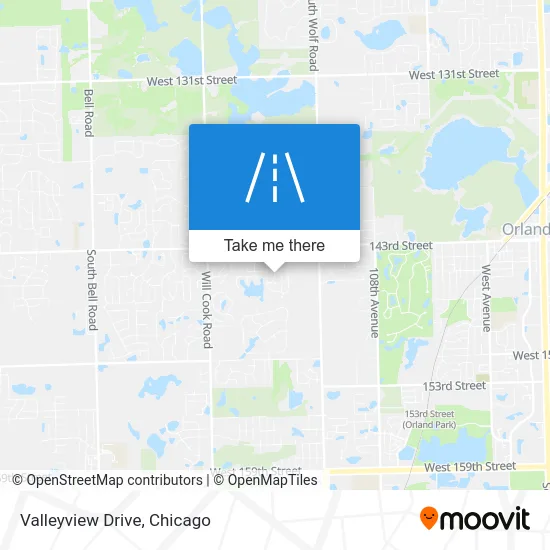 Valleyview Drive map