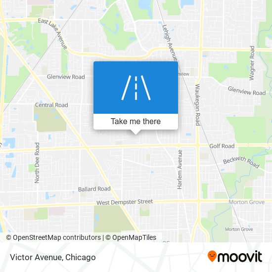 Victor Avenue map