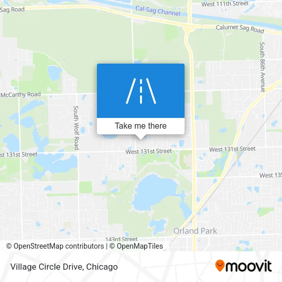 Village Circle Drive map