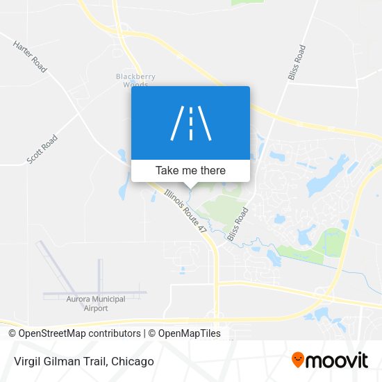 Mapa de Virgil Gilman Trail