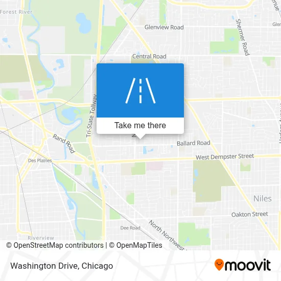 Washington Drive map