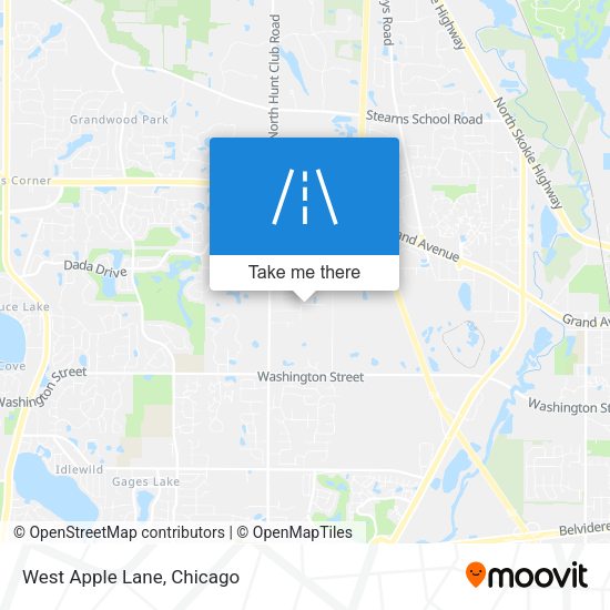 Mapa de West Apple Lane