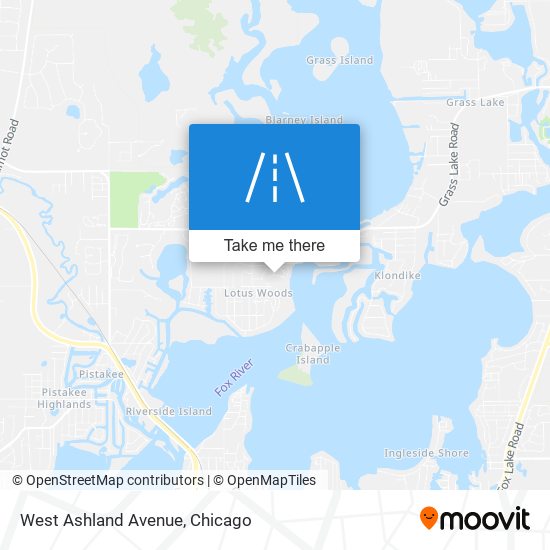 Mapa de West Ashland Avenue