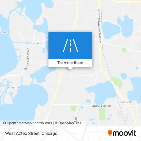 West Aztec Street map