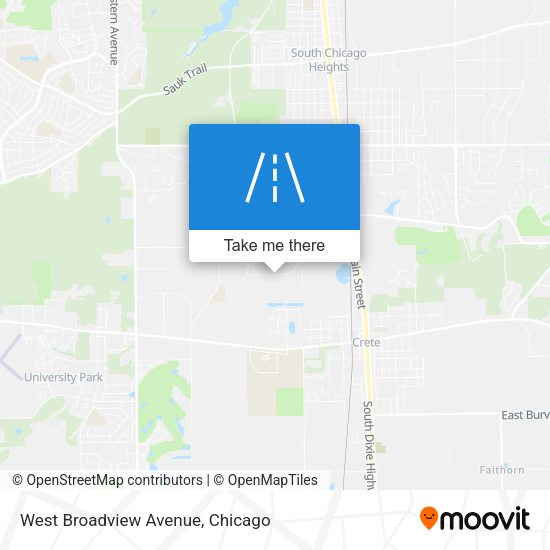 West Broadview Avenue map