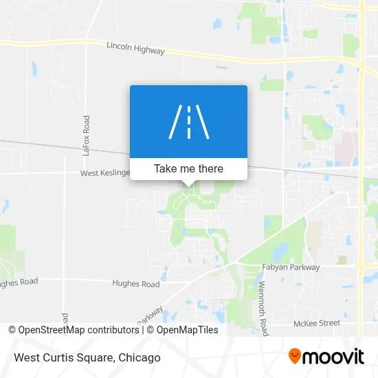 West Curtis Square map