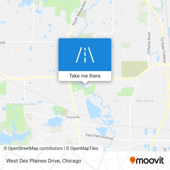 West Des Plaines Drive map