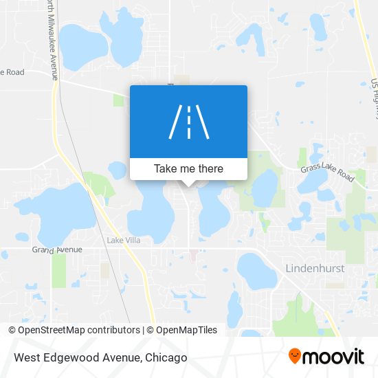 West Edgewood Avenue map