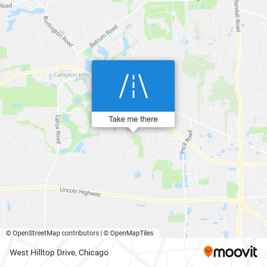 Mapa de West Hilltop Drive