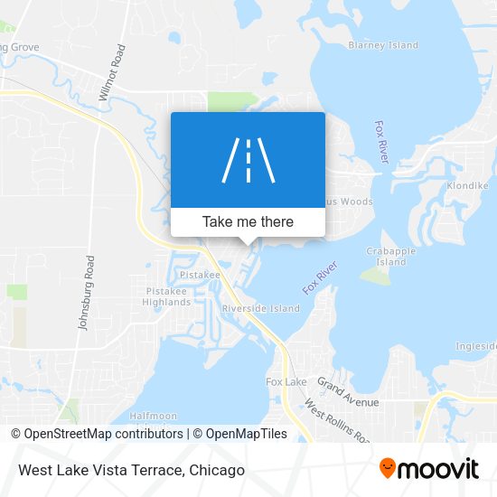 West Lake Vista Terrace map