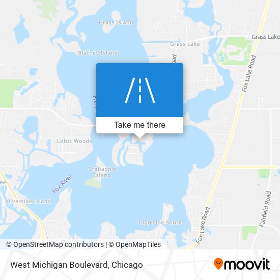 West Michigan Boulevard map
