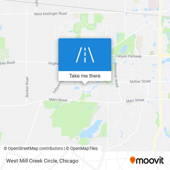 Mapa de West Mill Creek Circle