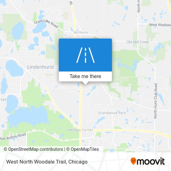West North Woodale Trail map