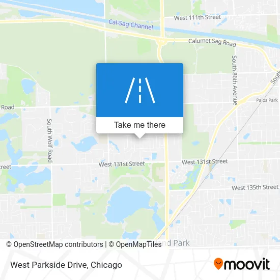 West Parkside Drive map