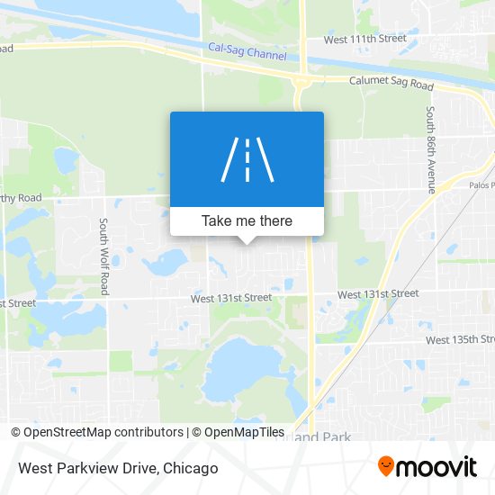 West Parkview Drive map