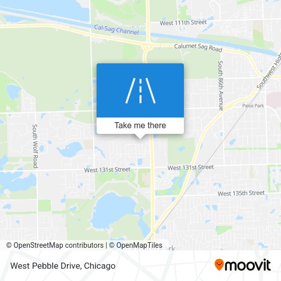 Mapa de West Pebble Drive