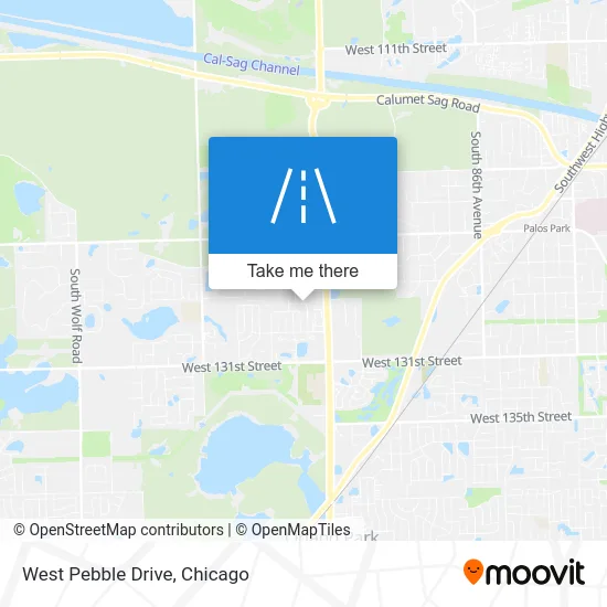 West Pebble Drive map