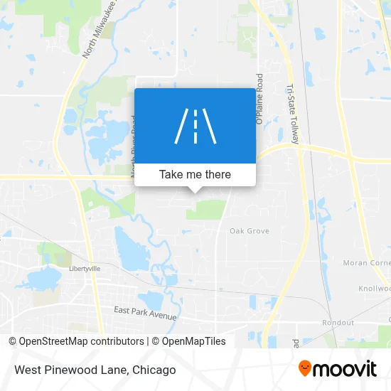 West Pinewood Lane map