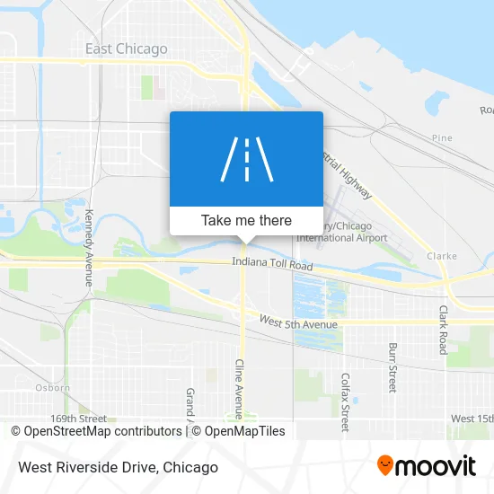 West Riverside Drive map