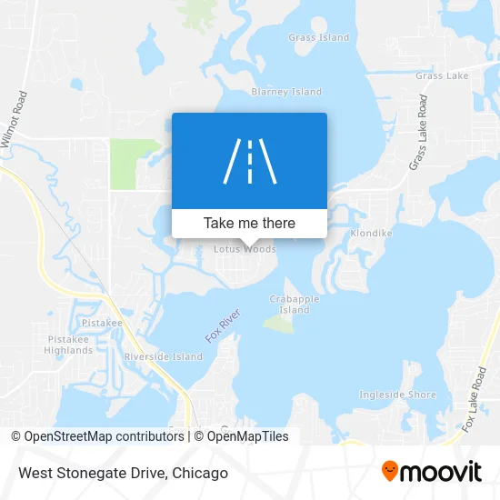 West Stonegate Drive map