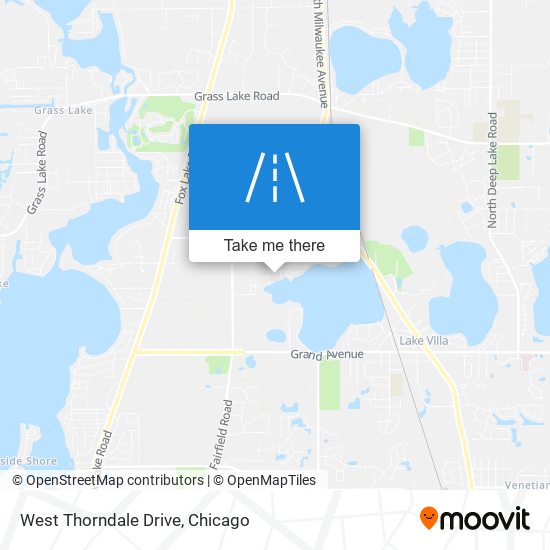 West Thorndale Drive map