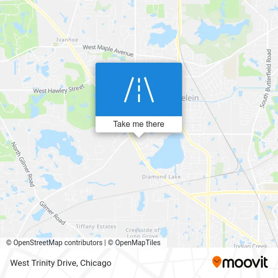 West Trinity Drive map